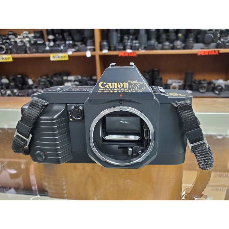Canon T70 35mm SLR Film Camera, CLA’d, Light Seals, Warranty, Canada