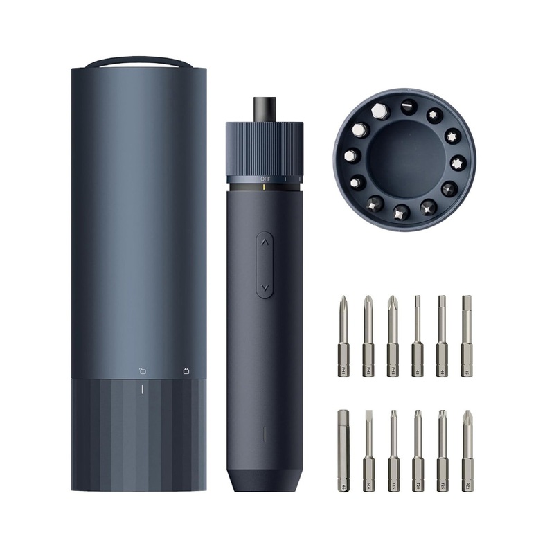 HOTO HTE0001GL 3.6V Screwdriver Sets – Electric Screwdriver 12 2 IN S2 Steel Long Bits EZPC Technology