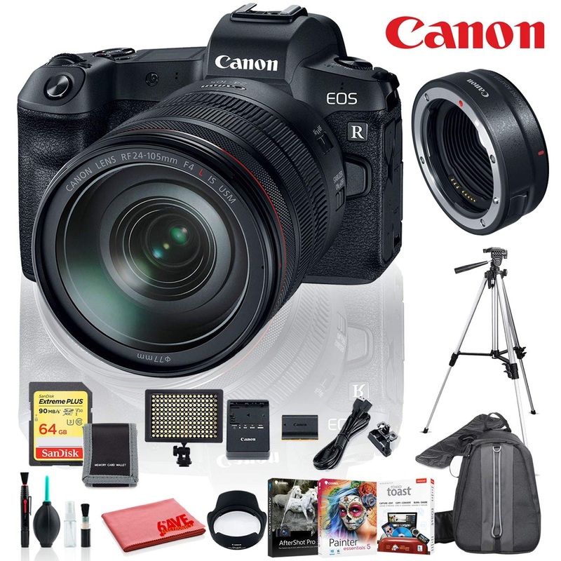International Premium Bundle – Canon EOS RP Mirrorless Camera with with RF 24-105 F4 L is USM Lens Lens and Mount Adapte