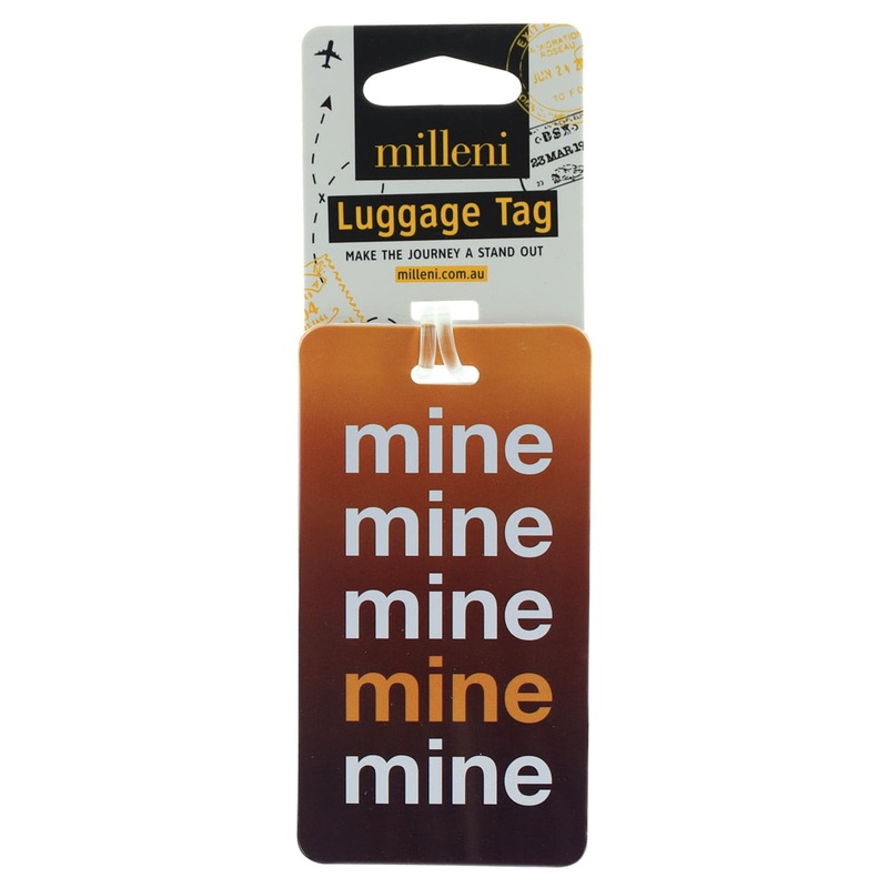 Milleni Flexible Travel Luggage Tag with Loop Strap (Mine) Orquestra