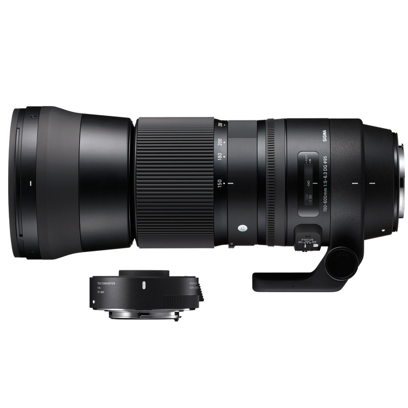 Sigma 150-600mm f/5-6.3 DG OS HSM Contemporary  with TC-1401 Teleconverter for Canon EF