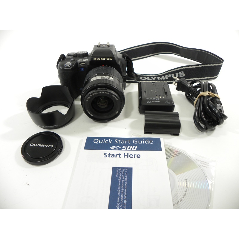 Olympus E-500 Evolt 8.0mp Digital SLR w/14-45mm f3.5-5.6