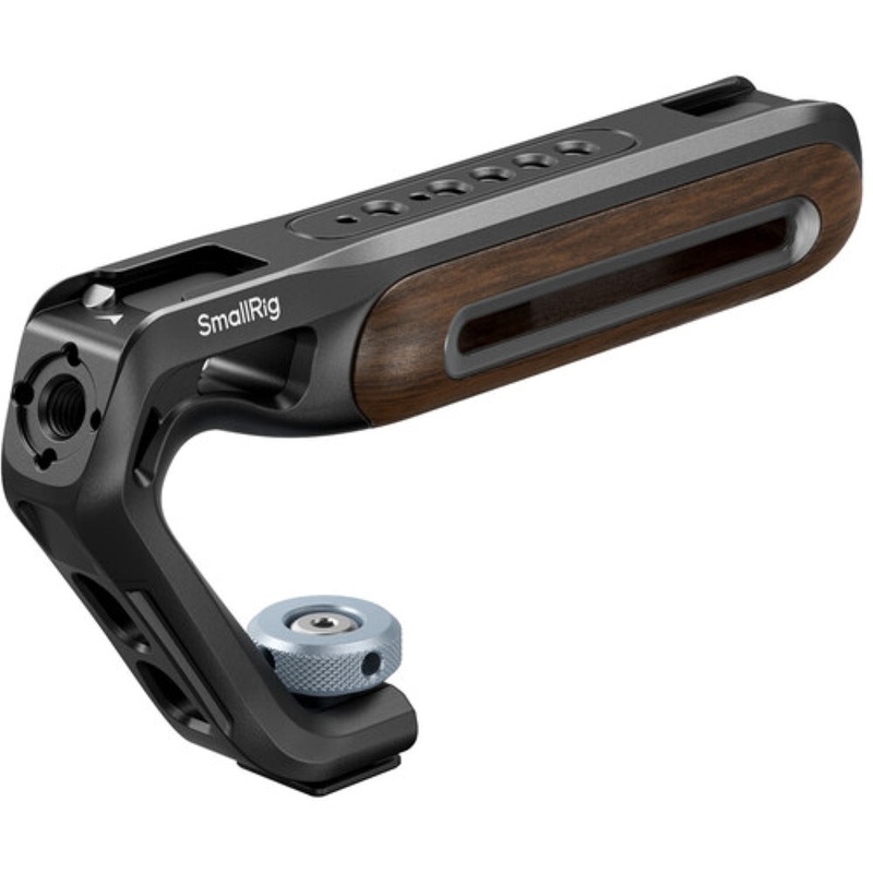 SmallRig Wooden Top Handle with Cold Shoe Mount