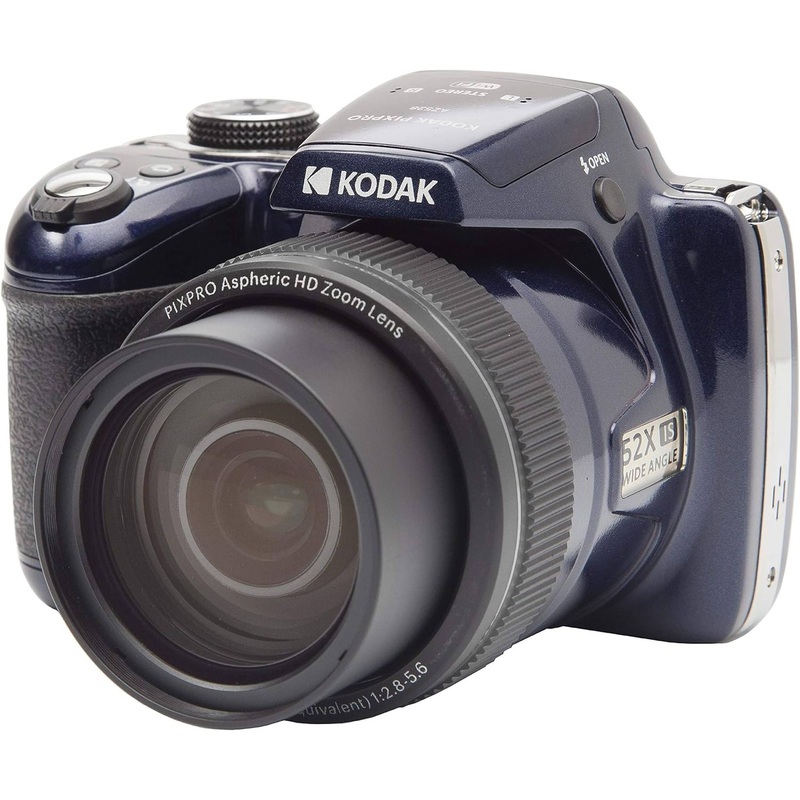 KODAK PIXPRO AZ528 Astro Zoom BSI-CMOS Bridge Digital Camera 16MP 52X 1080p Wi-Fi (Midnight Blue)