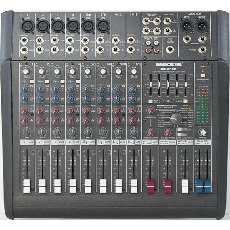 Mackie DFX12 12-Channel Mixer with Effects 1 Day
