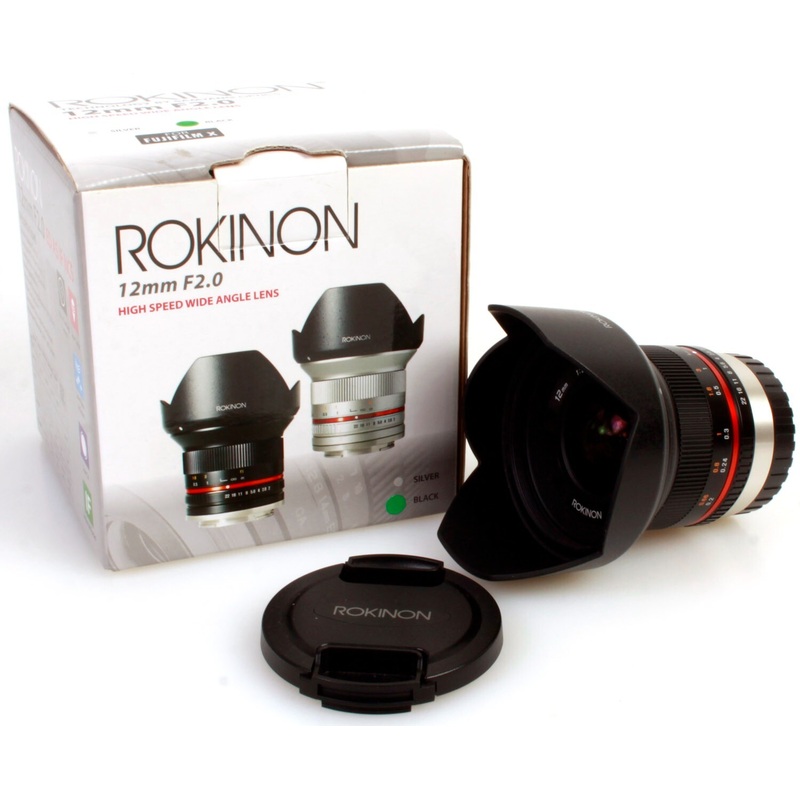 12mm f/2 NCS CS Ultra Wide Angle Lens for Fuji X Mount Digital Cameras