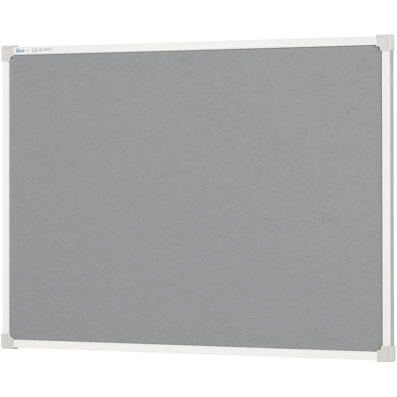 Quartet Penrite Felt Pinboard 900x600mm Grey SuperOffice