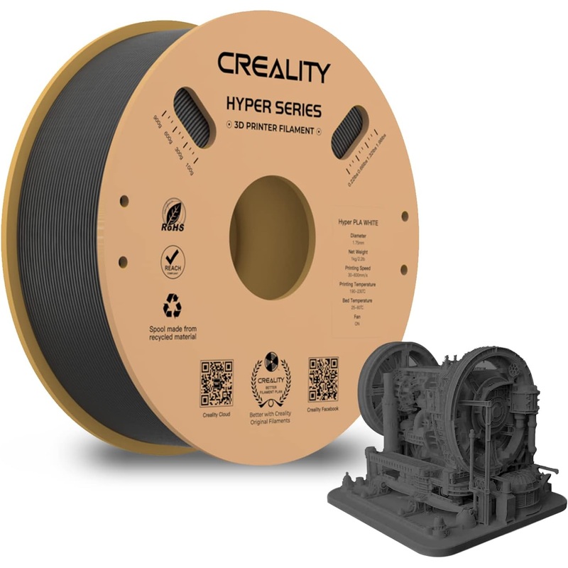 CREALITY Hyper Series High Speed 3D Printer Filament,1kg Spool (2.2lbs) Black