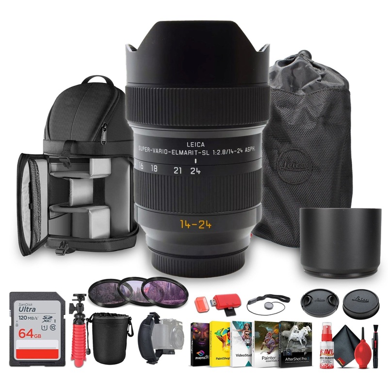 Leica Super-Vario-Elmarit-SL 14-24mm f/2.8 ASPH. Lens (L-Mount) + Sling Backpack – Bundle