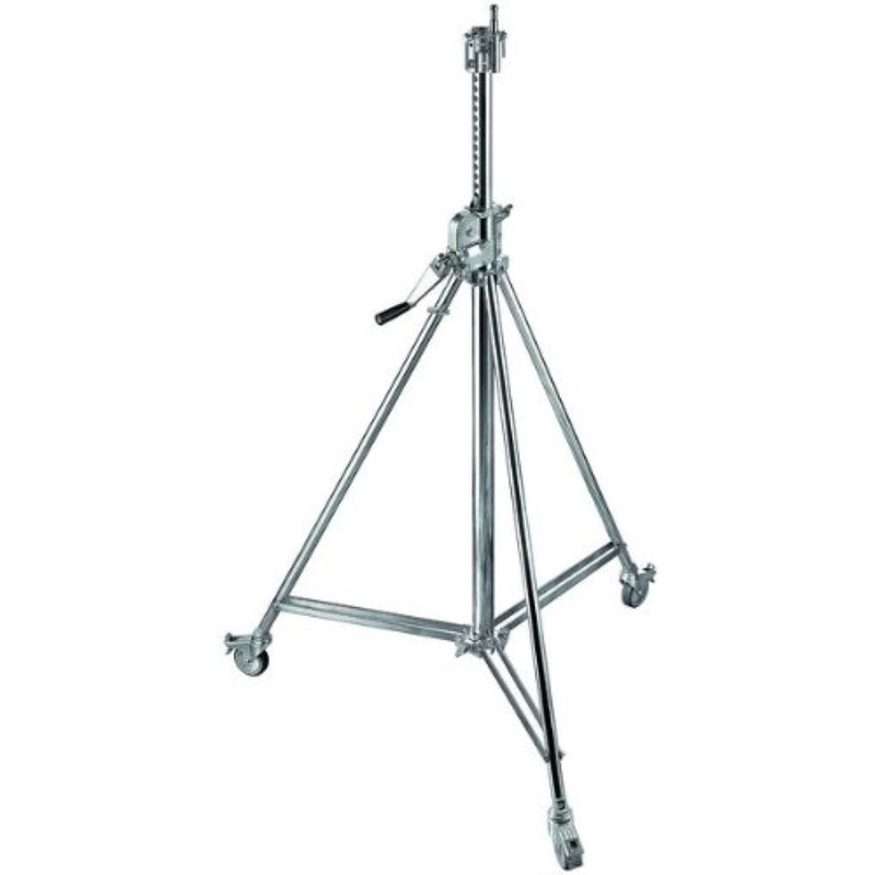 Avenger Wind Up Stand 26 with Braked Wheels | Chrome-plated, 8.5′