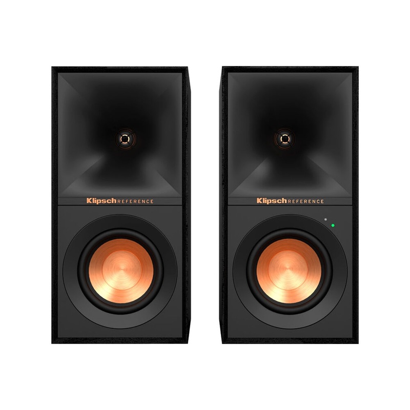 Klipsch R-40PM Powered Wireless Bluetooth Bookshelf 70W Speakers (2x) Black KG Super Store