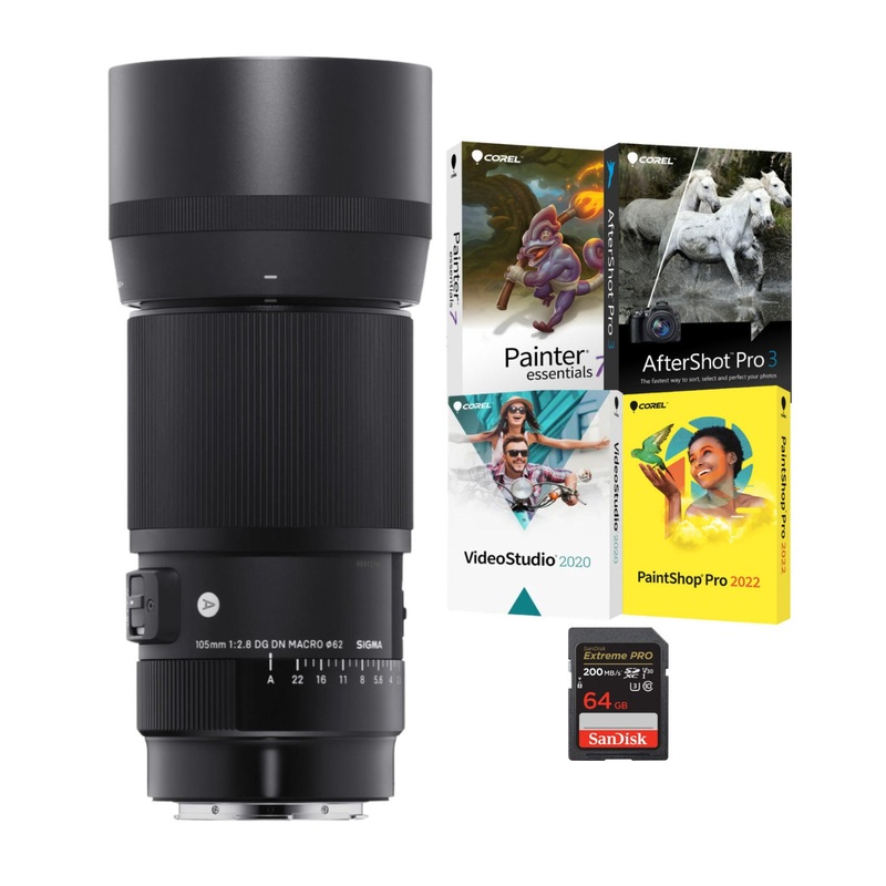 Sigma 105mm f/2.8 Art DG DN Macro Lens (L-Mount) Bundle with Accessories