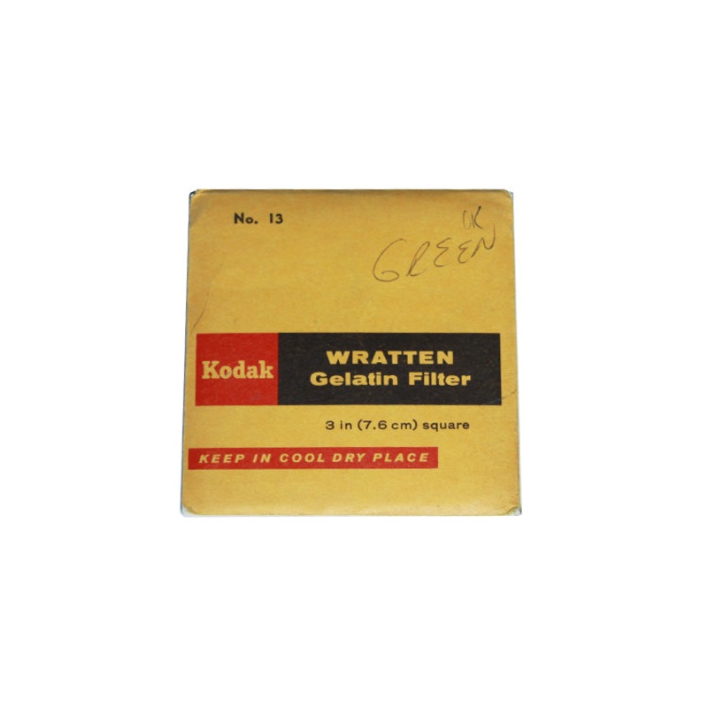Kodak Wratten Gelatin Filter No. 13. 3 Inch (7.6 Cm) Square