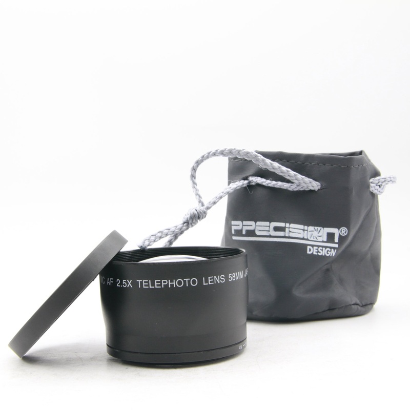 * USED * Precision Design Professional HD DSLR MC AF 2.5X TELEPHOTO LENS 58mm JAPAN OPTICS