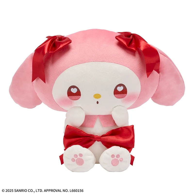 Yurukawa Sanrio Characters L Plush Toy My Melody RIBBONHOLIC