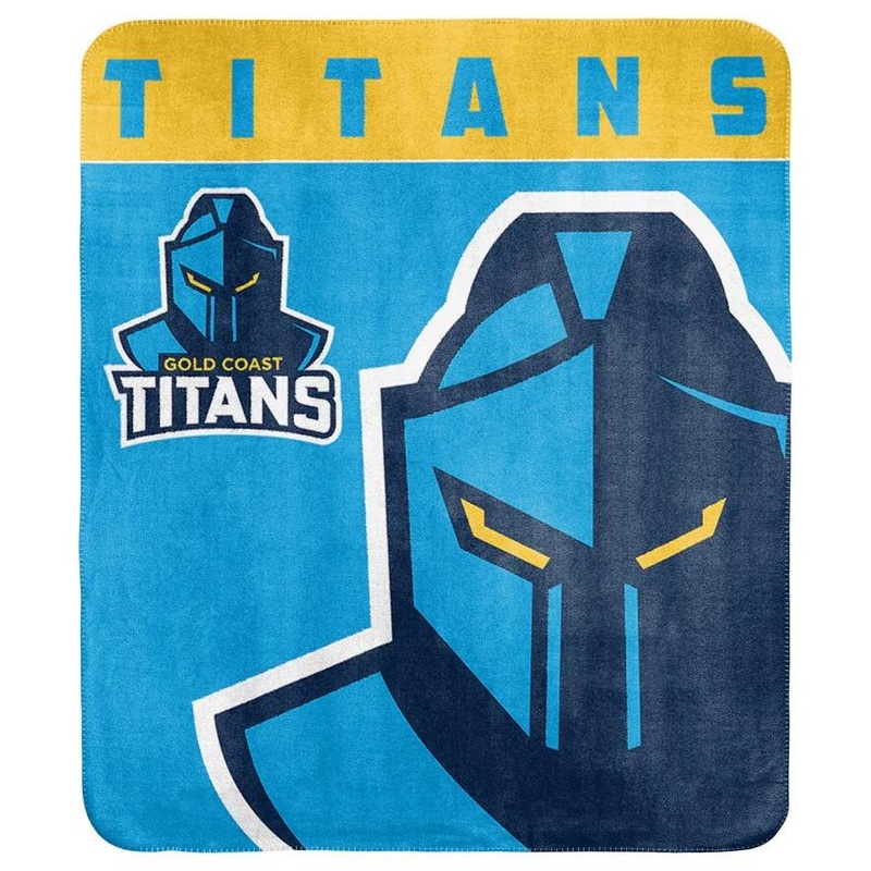 NRL – Gold Coast Titans – Polar Fleece Blanket