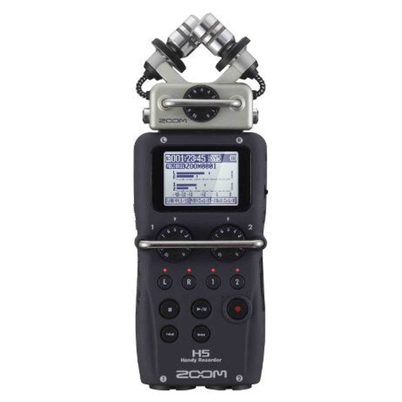 Zoom H5 4-Track Portable Recorder for Audio for Video, Music, and Podcasting, Stereo Microphones, 2 XLR/TRS Inputs, USB Audio Interface, Battery Powered