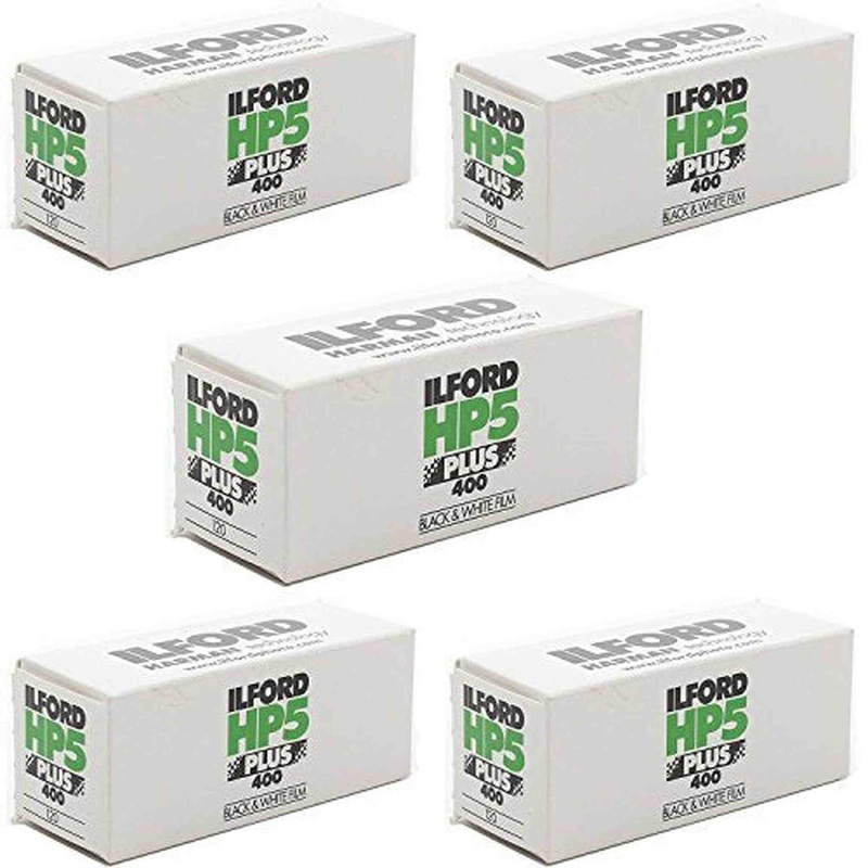 5 Rolls Ilford HP5 400 120 Film 2 PACK