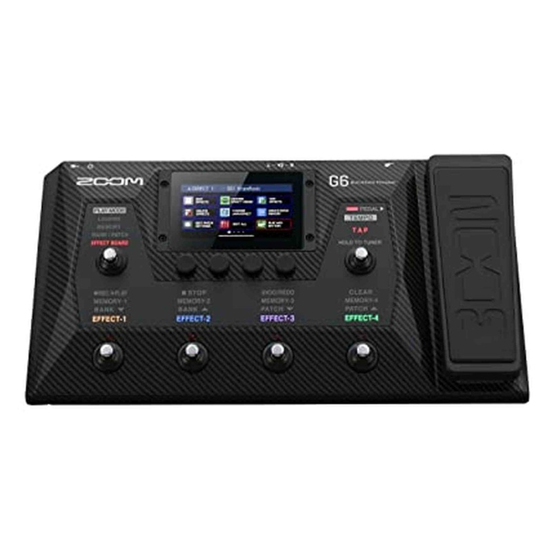 Zoom G6 Guitar Multi-Effects Processor with Expression Pedal, Touchscreen Interface, 100+ Built in Effects, Amp Modeling, IRs, Looper, & Audio Interface for Direct Recording to Computer
