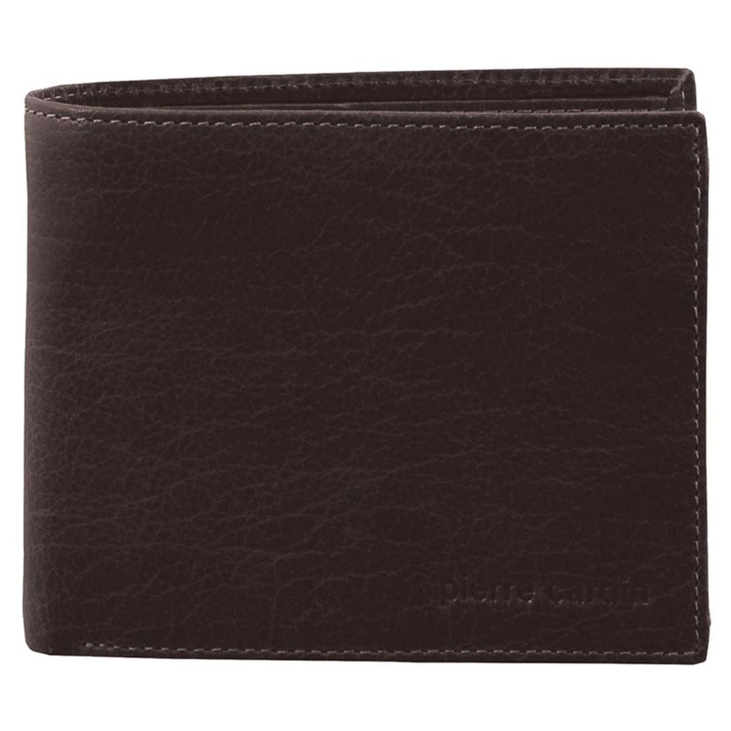 Pierre Cardin Men’s Rustic Leather Bi-Fold RFID Protected Wallet 11cm Brown Orquestra