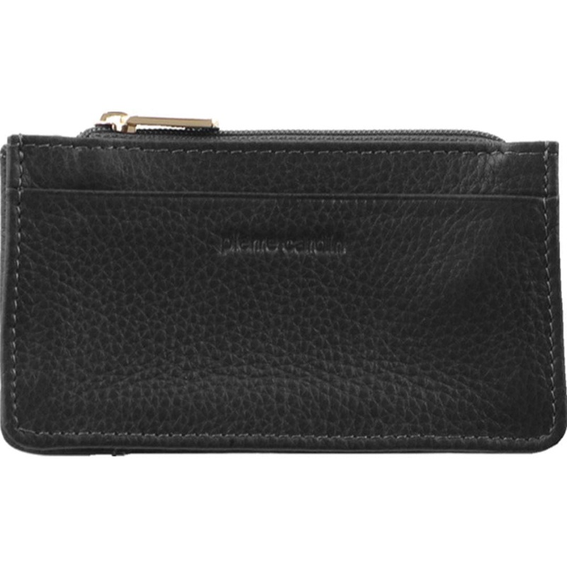 Pierre Cardin Women’s Leather Coin Purse with Keyring Wallet 12.5cm Black Orquestra