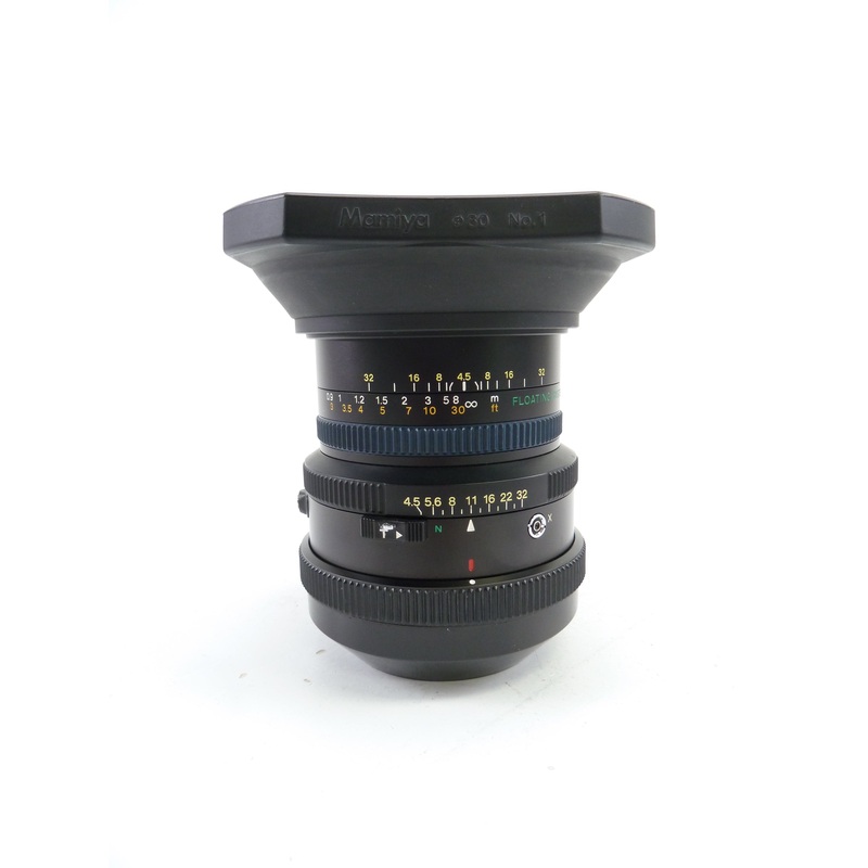 Mamiya RZ M 50MM F4.5 L Wide Angle Lens with Hood and Caps