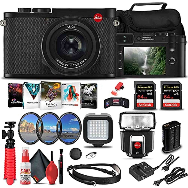 Leica Q2 Digital Camera + SF40 Flash + 2x 64GB Memory Card + More Bundle