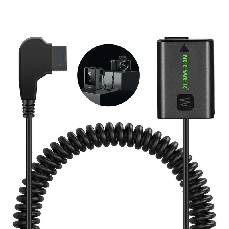 Neewer VP-FW50 D-Tap to NP-FW50 Dummy Battery and Cable