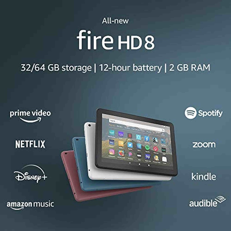 Fire HD 8 tablet, 8″ HD display, 32 GB Black