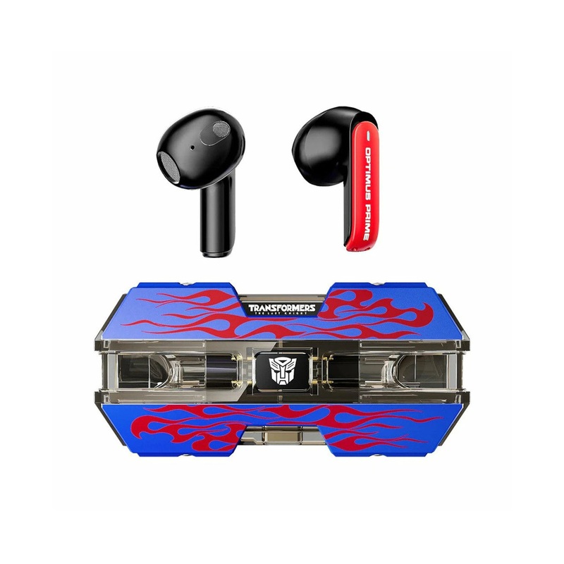 Transformers TF-T01 True Wireless Bluetooth Earbuds (Optimus Prime Blue) Blue Nation Tech