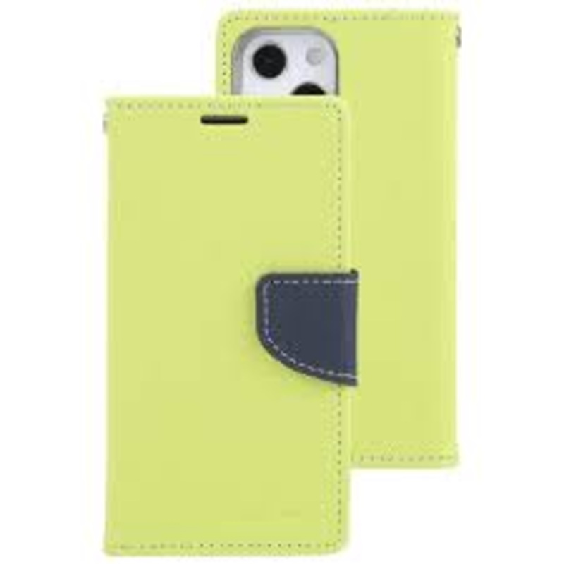Goospery Fancy Diary iPhone 12 Pro Max – Lime/Navy Phonnic
