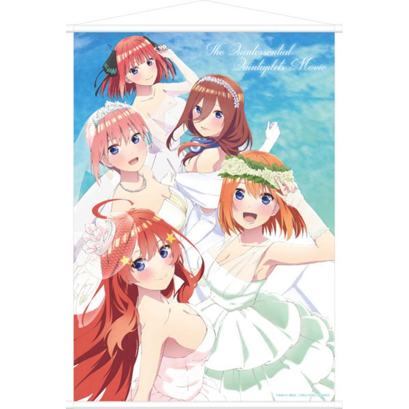 Movie The Quintessential Quintuplets B2 Wall Scroll Wedding Dress