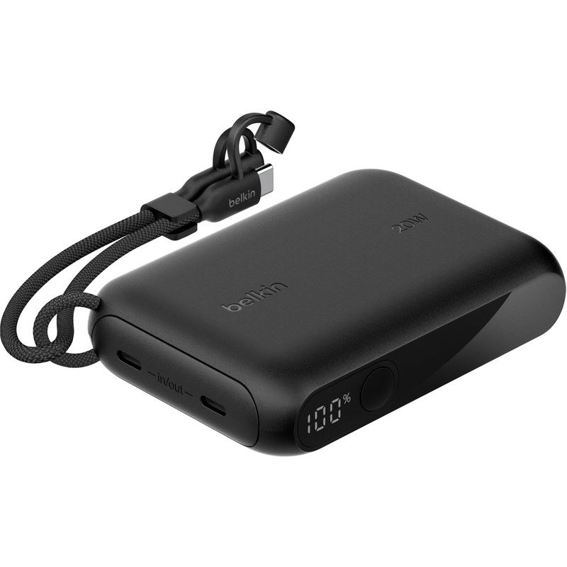 Belkin BoostCharge 10K Power Bank with Display (Black)