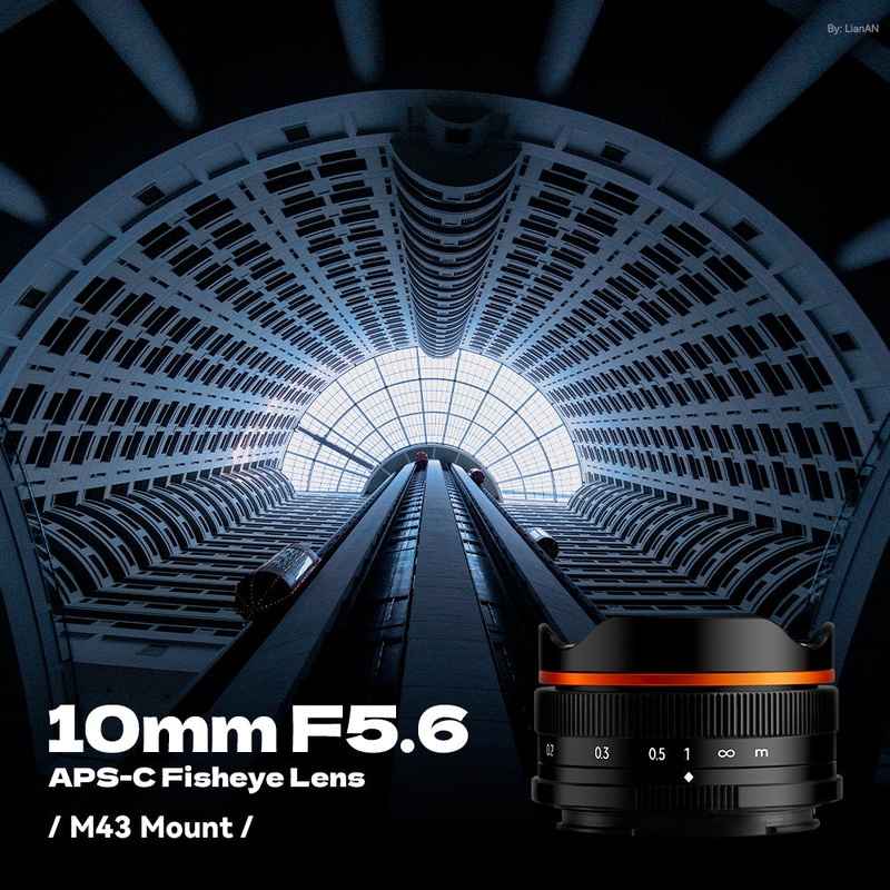 10mm F5.6 APS-C Fisheye Lens Wide-Angle Lens For Panasonic/Olympus Micro 4/3 Mount Black Fit for Micro 4/3 Mount