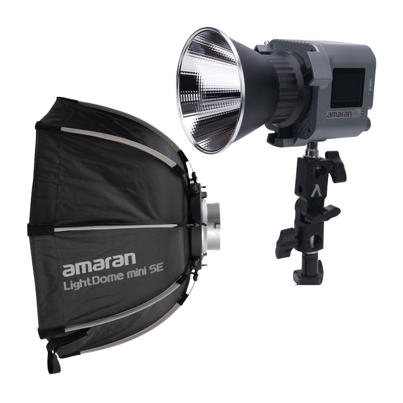 Aputure Amaran COB 60D S Point Source LED 65W Daylight with Amaran Light Dome Mini SE Softbox Bundle