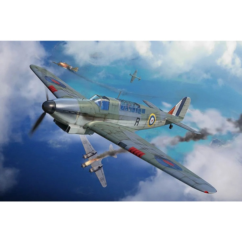 Trumpeter 1/48 Fairey Fulmar MK.II Reconnaissance Fighter Scaled Plastic Model Kit Hobbies Direct