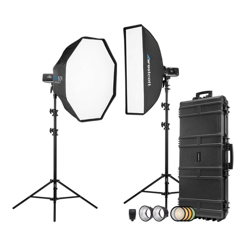 Westcott FJ400 II Strobe 2-Light Location Hard Case Kit with FJ-X3 S Trigger for Sony Cameras