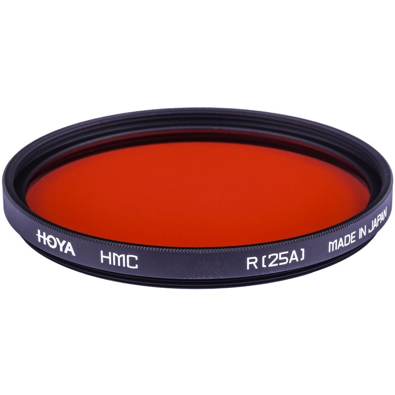 Hoya 77mm Red #25A (HMC) Multi-Coated Glass Filter for Black & White Film