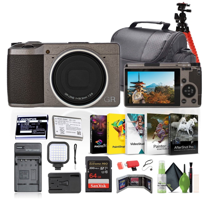 Ricoh GR III Diary Edition Compact Portable Digital Camera + 64GB Memory Card + More