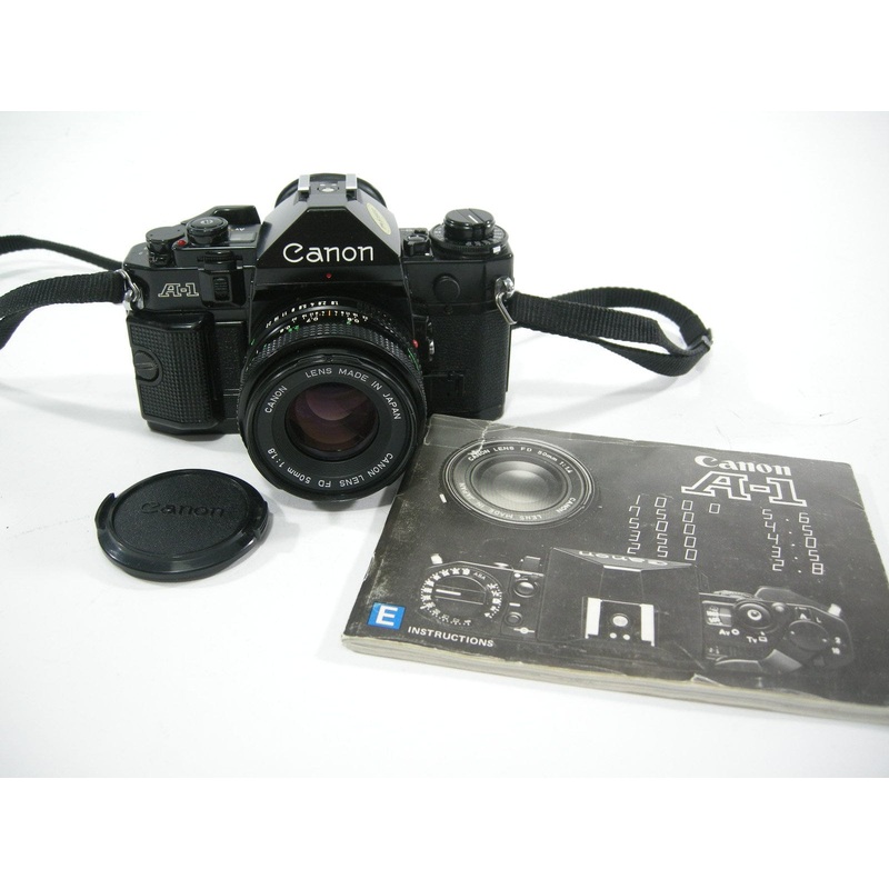 Canon A-1 35mm SLR Camera with a FD 50mm f1.8