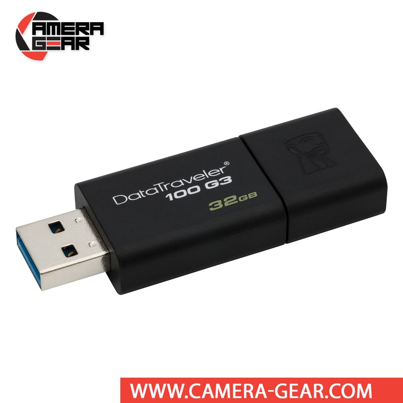 Kingston 32GB Data Traveler 100 G3 USB 3.0 Flash Drive  Camera Gear