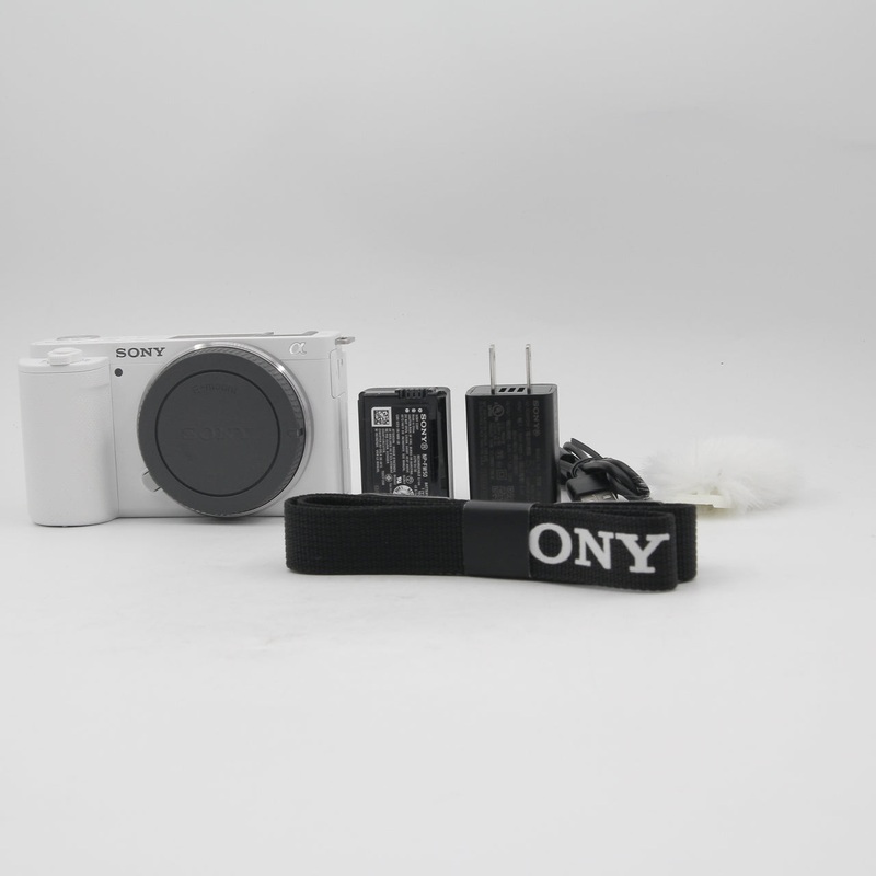 * OPEN BOX EXCELLENT * Sony ZV-E10 Mirrorless Camera (Body Only, White)