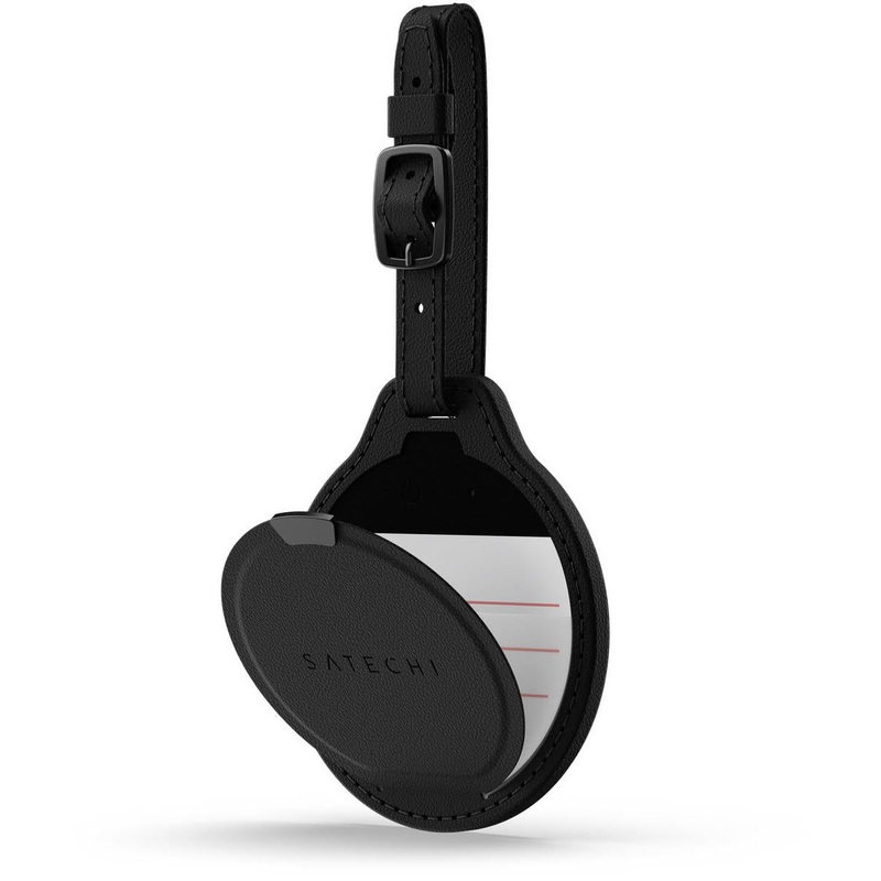 SATECHI Vegan-Leather FindAll Luggage Tag (Black)