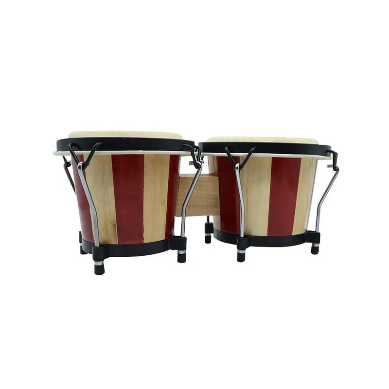 Freedom 6″ & 7″ Bongo Drums Striped Precision Audio