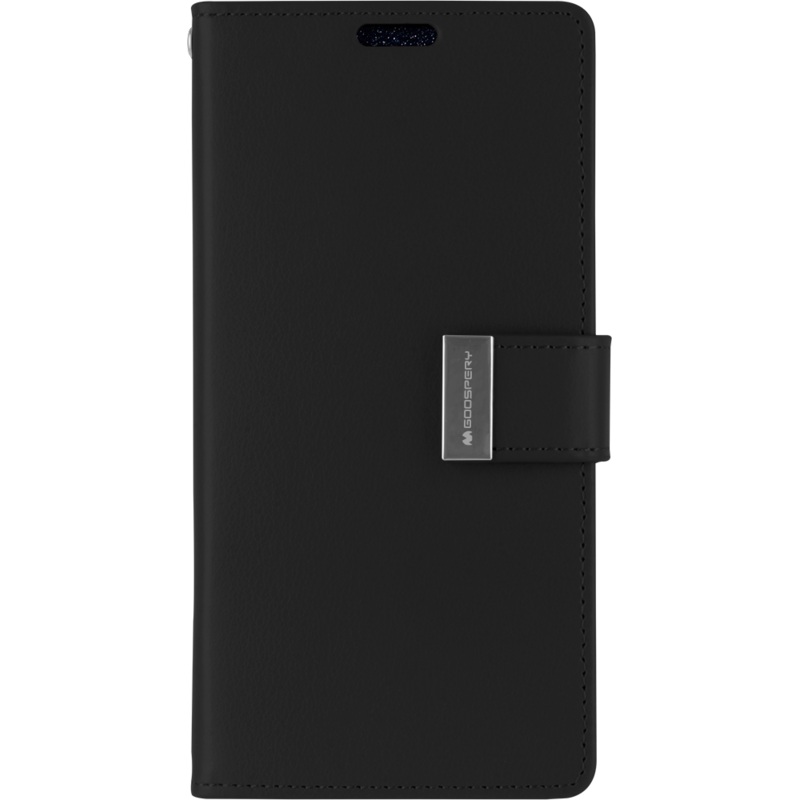 Goospery Rich Diary for Galaxy S10 Plus – Black Phonnic