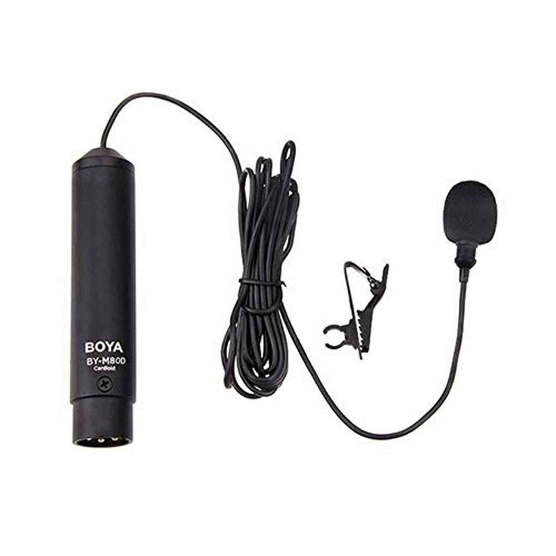 BOYA BY-M8OD Black Microphone Lavalier/Buttonhole Microphone