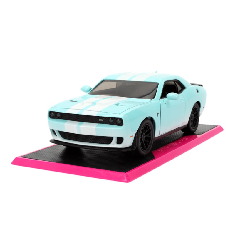 Jada 1:24 Scale Pink Slips 2015 Dodge Challenger SRT Hellcat Diecast Vehicle Above Toys