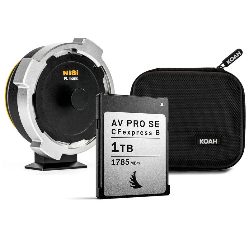 Angelbird 1TB CFexpress 2.0 Type B Memory Card with Athena PL-RF Lens Adapter and Filter Case Bundle