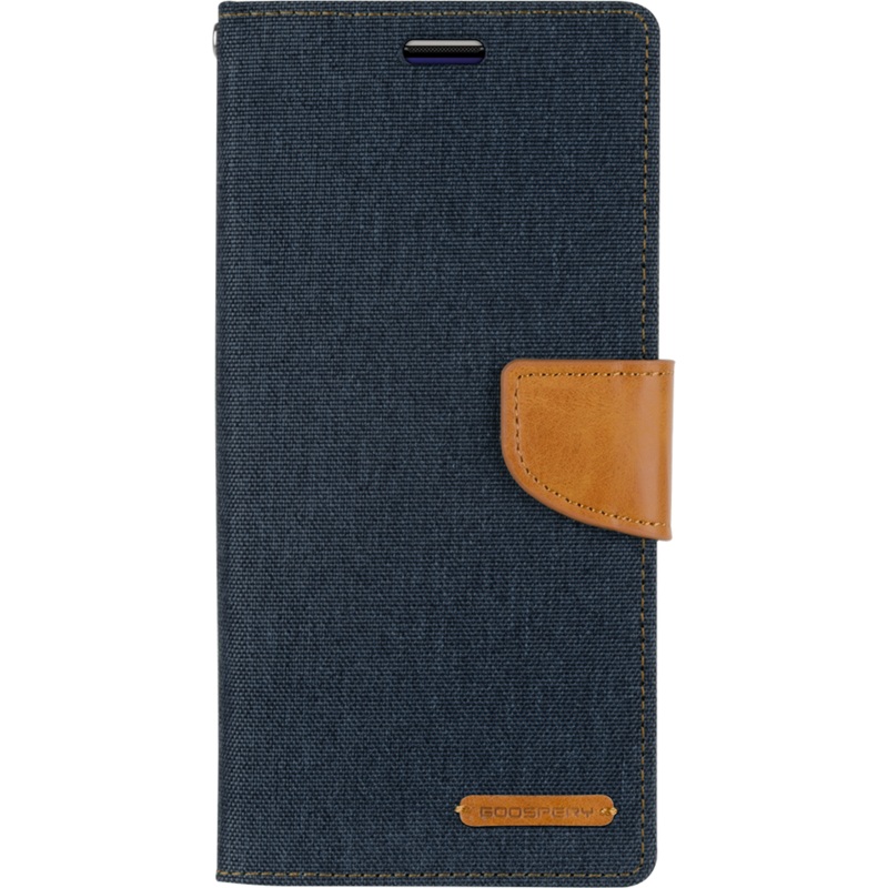 Goospery Canvas Diary For Galaxy A72 5G – Navy Phonnic
