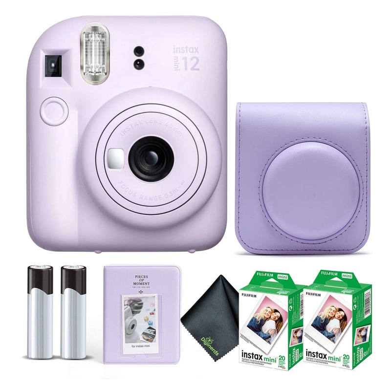 FUJIFILM INSTAX MINI 12 Instant Film Camera with Instant Film – Lilac Purple